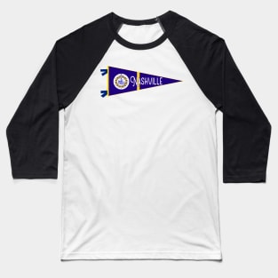 Nashville Flag Pennant Baseball T-Shirt